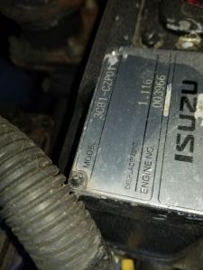 Isuzu 3CB1 Power Unit